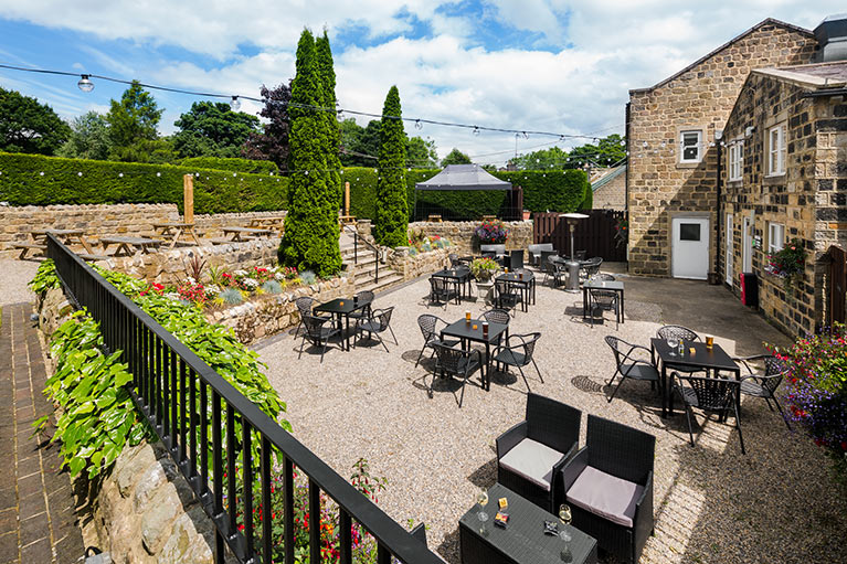 Outside Dining or drinks in our delightful Beer Garden